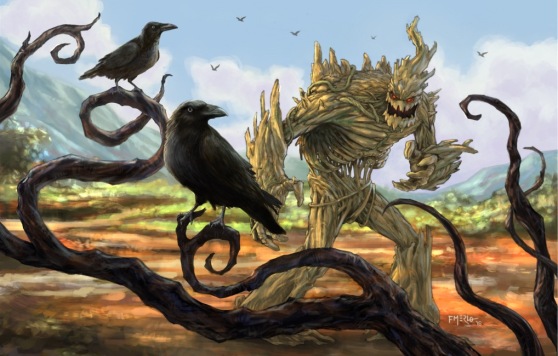 New landscape_crows_and_golem